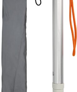Walking Stick for Blind Telescopic Cane with Storage Bag, 49" Extented Anti Slip Shockproof Folding Reflective Retractable Telescoping Prop Gadgets Items for Seeing Eye Vision Visually Impaired People