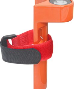 Grade Rod Level, Pole Rod Bubble Level with Adjustable Tie Strap, Aluminum Alloy Stick Right Angle Leveling Tool, 90 Degree Large Handheld Fixed Special Horizontal Bubble Level for Vial Tower Ruler