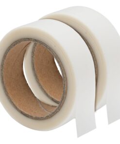 Tent Seam Tape, 2 Rolls, Total 131 Feet, Waterproof Tent Tape Repair, Iron On Hot Melt Seam Sealing, Clear Fusible Adhesive Tape for Fabric, Outdoor Camping Gear, Awning, Raincoats & Sportswear