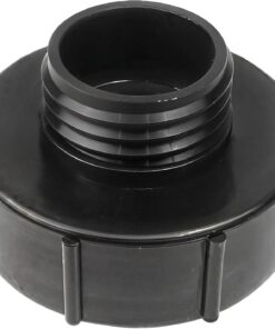 IBC Tote Hose Adapter Fittings, 3.94 Inch Coarse Thread to 2.28 Inch Coarse Thread DN80 to DN50, BSP S100*8 x S60*6 Water Drain Garden Valve Pipe Drum Bung Tank Connector Food Grade Adaptor Install