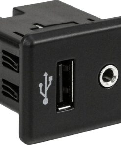 Auxiliary AUX USB Jack Port Compatible With Nissan Altima 2013-2015, for Frontier 2014-2017, for Rogue 2014-2017, 370Z 2014-2019, for Kicks 2018-2019, for NV 2014-2019, OEM 28023-4BA0B 795405004